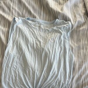 Lulu lemon Light Blue Sleeveless Top with Heart Detail